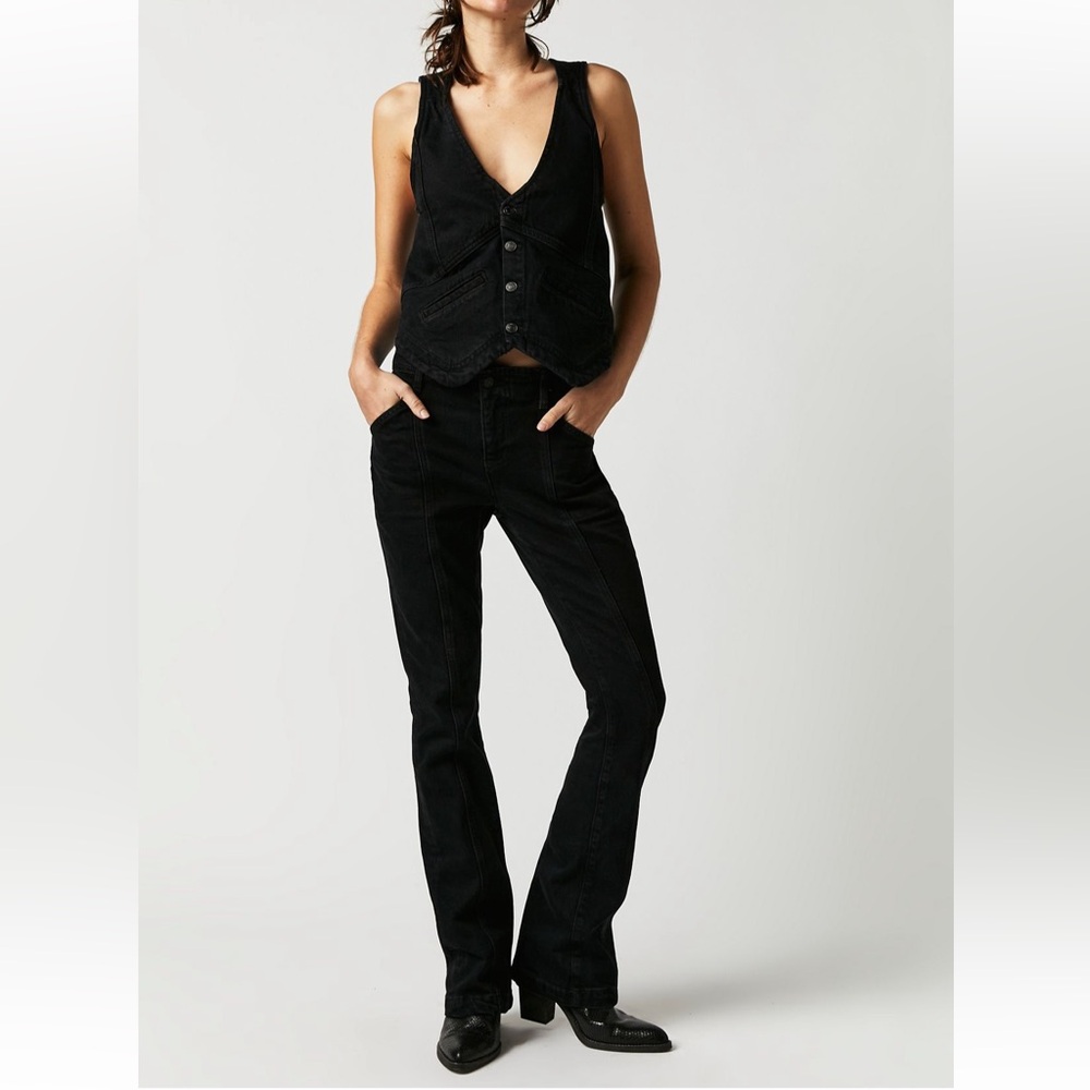 Free People Beckett Denim Suit